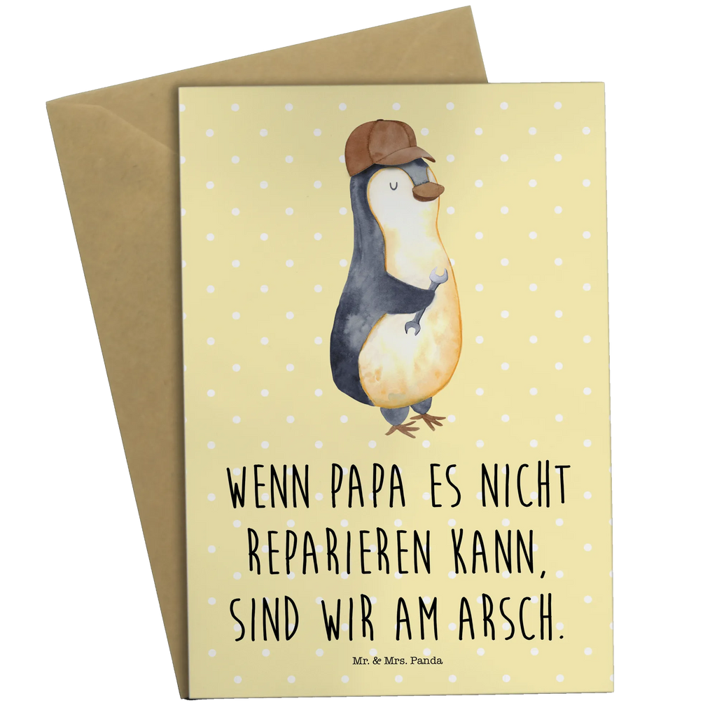 Grußkarte Wenn Papa es nicht reparieren kann, sind wir am Arsch Grußkarte, Klappkarte, Einladungskarte, Glückwunschkarte, Hochzeitskarte, Geburtstagskarte, Karte, Ansichtskarten, Familie, Vatertag, Muttertag, Bruder, Schwester, Mama, Papa, Oma, Opa, Vater, Geschenk Papa, Bester Papa der Welt