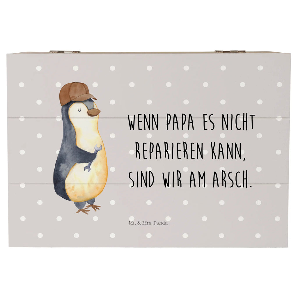 Holzkiste Wenn Papa es nicht reparieren kann, sind wir am Arsch Holzkiste, Kiste, Schatzkiste, Truhe, Schatulle, XXL, Erinnerungsbox, Erinnerungskiste, Dekokiste, Aufbewahrungsbox, Geschenkbox, Geschenkdose, Familie, Vatertag, Muttertag, Bruder, Schwester, Mama, Papa, Oma, Opa, Vater, Geschenk Papa, Bester Papa der Welt