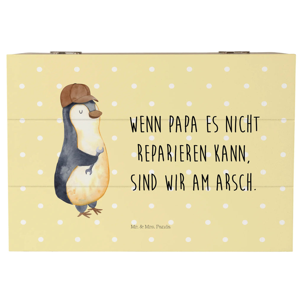 Holzkiste Wenn Papa es nicht reparieren kann, sind wir am Arsch Holzkiste, Kiste, Schatzkiste, Truhe, Schatulle, XXL, Erinnerungsbox, Erinnerungskiste, Dekokiste, Aufbewahrungsbox, Geschenkbox, Geschenkdose, Familie, Vatertag, Muttertag, Bruder, Schwester, Mama, Papa, Oma, Opa, Vater, Geschenk Papa, Bester Papa der Welt