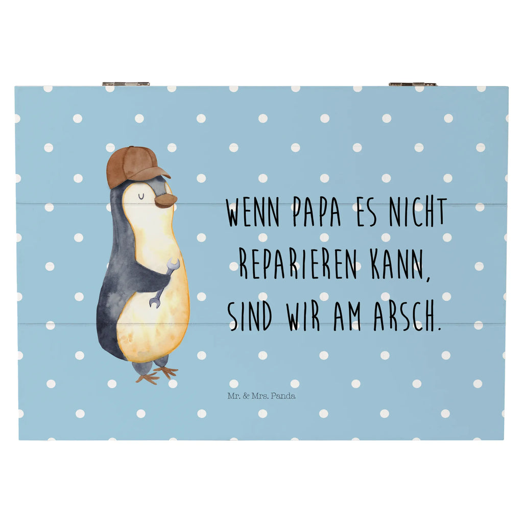 Holzkiste Wenn Papa es nicht reparieren kann, sind wir am Arsch Holzkiste, Kiste, Schatzkiste, Truhe, Schatulle, XXL, Erinnerungsbox, Erinnerungskiste, Dekokiste, Aufbewahrungsbox, Geschenkbox, Geschenkdose, Familie, Vatertag, Muttertag, Bruder, Schwester, Mama, Papa, Oma, Opa, Vater, Geschenk Papa, Bester Papa der Welt