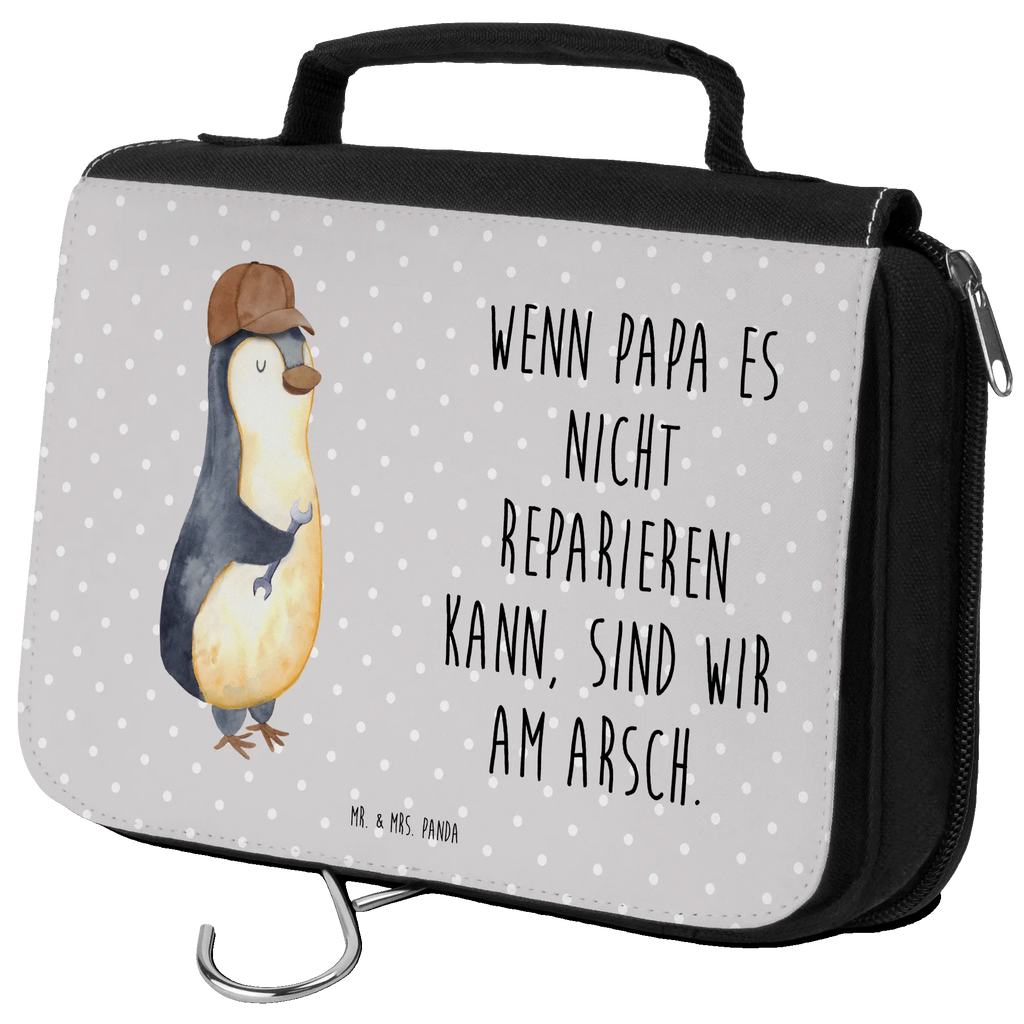 Kulturbeutel Wenn Papa es nicht reparieren kann, sind wir am Arsch Kulturbeutel, Zum Aufhängen, Waschtasche, Kosmetiktasche, Damen, Herren, Aufbewahrungstasche, Schminktasche, Kosmetikbeutel, Organizer, Kulturtasche, Schminkutensil, Familie, Vatertag, Muttertag, Bruder, Schwester, Mama, Papa, Oma, Opa, Vater, Geschenk Papa, Bester Papa der Welt