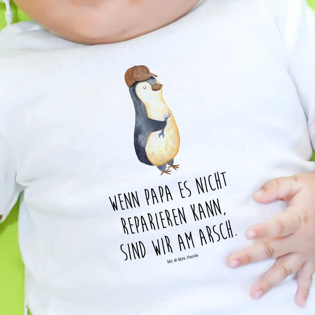 Organic Baby Shirt Wenn Papa es nicht reparieren kann, sind wir am Arsch Baby T-Shirt, Jungen Baby T-Shirt, Mädchen Baby T-Shirt, Shirt, Familie, Vatertag, Muttertag, Bruder, Schwester, Mama, Papa, Oma, Opa, Vater, Geschenk Papa, Bester Papa der Welt