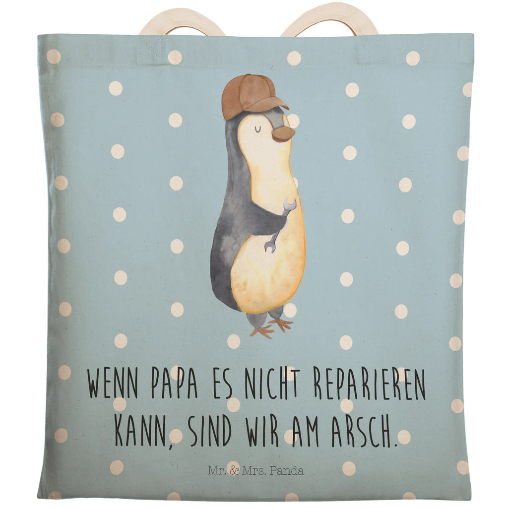 Einkaufstasche Wenn Papa es nicht reparieren kann, sind wir am Arsch Tragetasche, Tasche, Beutel, Stofftasche, Baumwolltasche, Umhängetasche, Shopper, Einkaufstasche, Beuteltasche, Familie, Vatertag, Muttertag, Bruder, Schwester, Mama, Papa, Oma, Opa, Vater, Geschenk Papa, Bester Papa der Welt