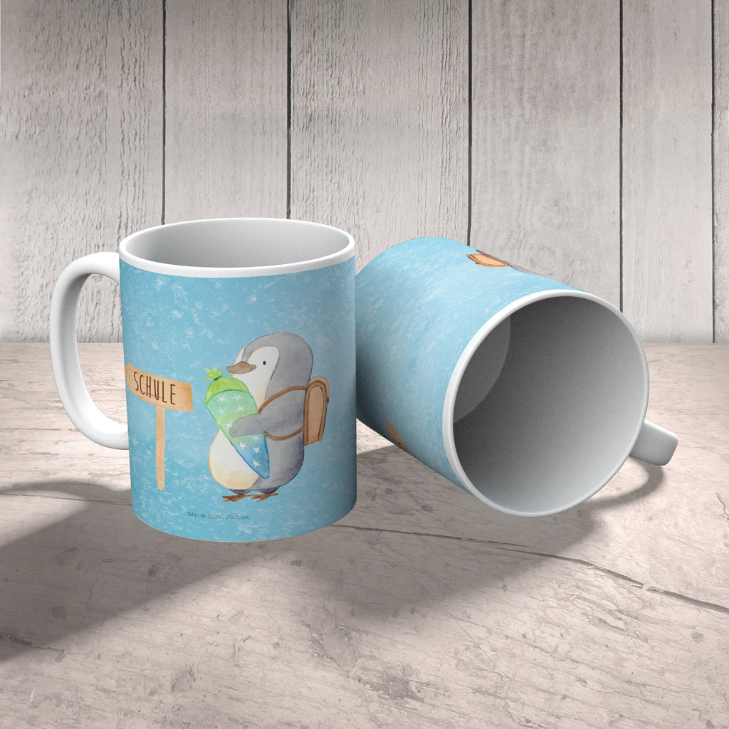 Kindertasse Pinguin Schultüte Kindertasse, Kinder Tasse, Kunststoff Tasse, Kindergarten Tasse, Trinkbecher, Camping Becher, Kaffeetasse, Kunststoffbecher, Kindergartenbecher, Outdoorgeschirr, Kunststoffgeschirr, Reisebecher, Reisetasse, Kinderbecher, Bruchfeste Tasse, Bruchsichere Tasse, Plastik Tasse, Plastiktasse, Pinguin, Schulanfänger, Einschulung, 1. Klasse, Geschenk zur Einschulung, erster Schultag, Schulranzen