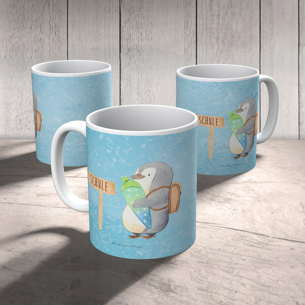 Kindertasse Pinguin Schultüte Kindertasse, Kinder Tasse, Kunststoff Tasse, Kindergarten Tasse, Trinkbecher, Camping Becher, Kaffeetasse, Kunststoffbecher, Kindergartenbecher, Outdoorgeschirr, Kunststoffgeschirr, Reisebecher, Reisetasse, Kinderbecher, Bruchfeste Tasse, Bruchsichere Tasse, Plastik Tasse, Plastiktasse, Pinguin, Schulanfänger, Einschulung, 1. Klasse, Geschenk zur Einschulung, erster Schultag, Schulranzen