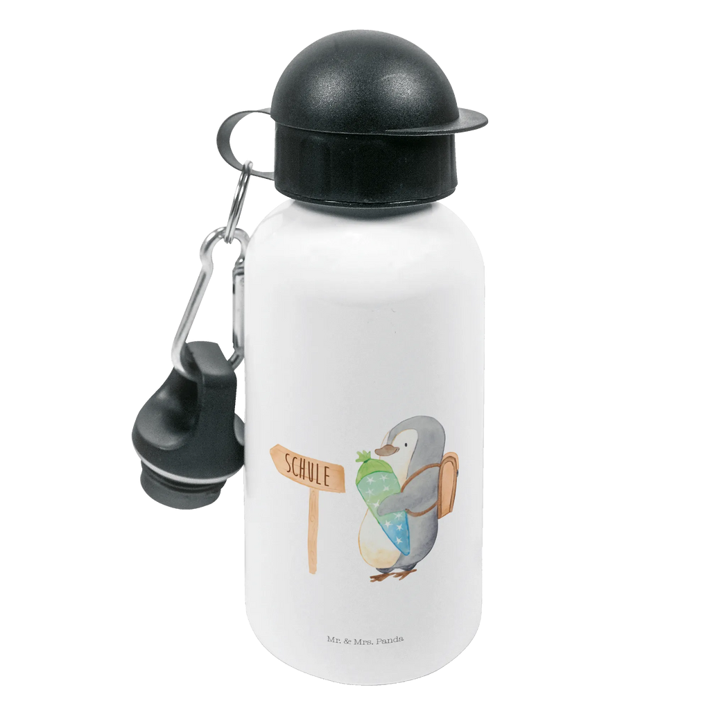 Kindertrinkflasche Pinguin Schultüte Kindertrinkflasche, Kinder Trinkflasche, Trinkflasche, Flasche, Kinderflasche, Kinder, Kids, Kindergarten Flasche, Grundschule, Jungs, Mädchen, Pinguin, Schulanfänger, Einschulung, 1. Klasse, Geschenk zur Einschulung, erster Schultag, Schulranzen