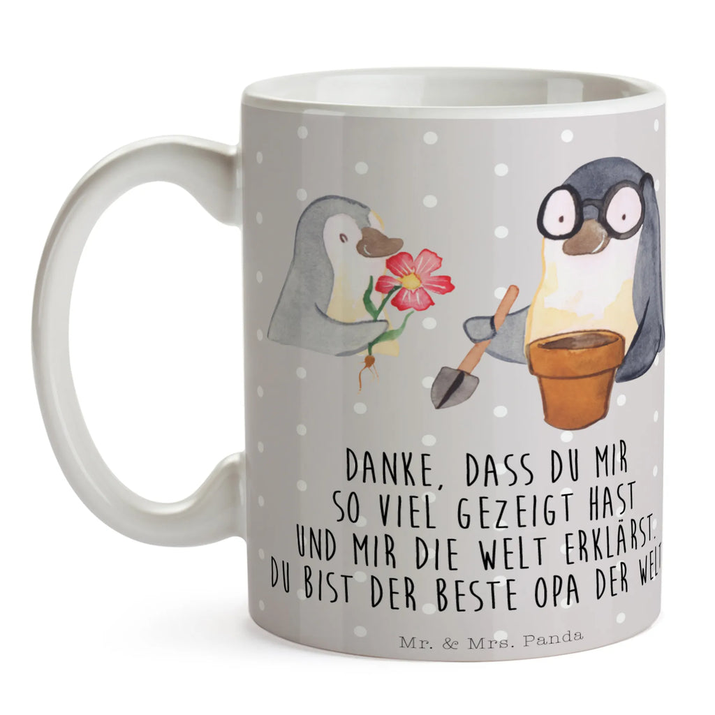 Tasse Pinguin Opa Blumen pflanzen Tasse, Kaffeetasse, Teetasse, Becher, Kaffeebecher, Teebecher, Keramiktasse, Porzellantasse, Büro Tasse, Geschenk Tasse, Tasse Sprüche, Tasse Motive, Kaffeetassen, Tasse bedrucken, Designer Tasse, Cappuccino Tassen, Schöne Teetassen, Familie, Vatertag, Muttertag, Bruder, Schwester, Mama, Papa, Oma, Opa, Großvater, Opi, bester Opa, Lieblingsopa