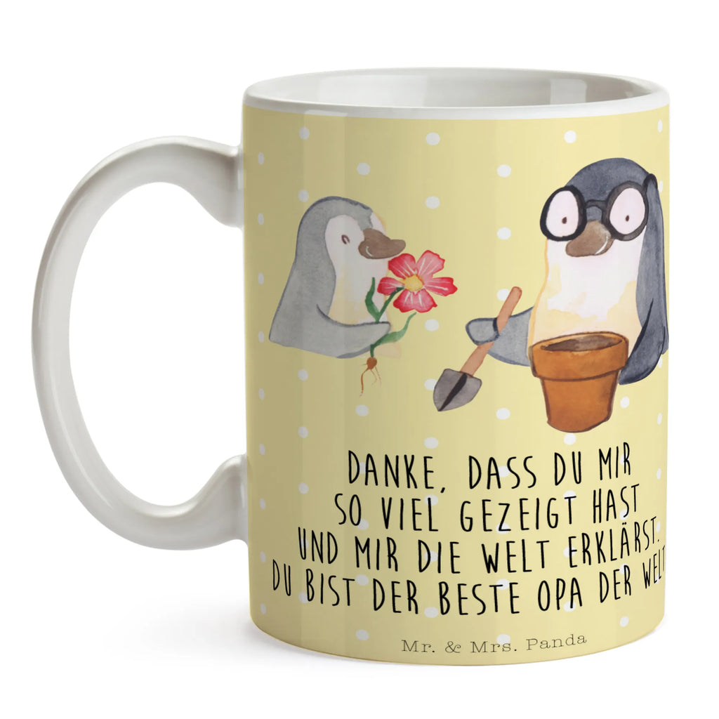 Tasse Pinguin Opa Blumen pflanzen Tasse, Kaffeetasse, Teetasse, Becher, Kaffeebecher, Teebecher, Keramiktasse, Porzellantasse, Büro Tasse, Geschenk Tasse, Tasse Sprüche, Tasse Motive, Kaffeetassen, Tasse bedrucken, Designer Tasse, Cappuccino Tassen, Schöne Teetassen, Familie, Vatertag, Muttertag, Bruder, Schwester, Mama, Papa, Oma, Opa, Großvater, Opi, bester Opa, Lieblingsopa