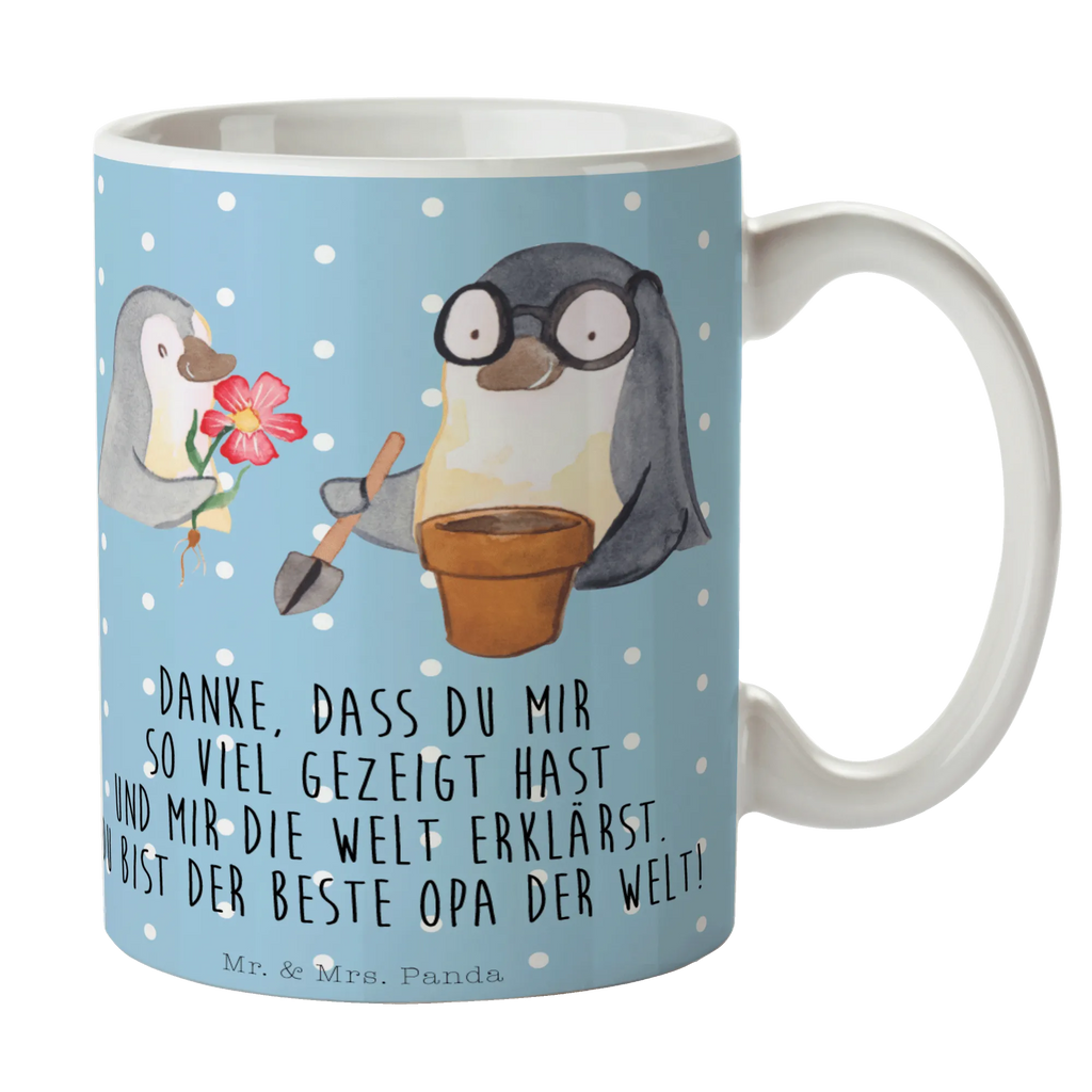 Tasse Pinguin Opa Blumen pflanzen Tasse, Kaffeetasse, Teetasse, Becher, Kaffeebecher, Teebecher, Keramiktasse, Porzellantasse, Büro Tasse, Geschenk Tasse, Tasse Sprüche, Tasse Motive, Kaffeetassen, Tasse bedrucken, Designer Tasse, Cappuccino Tassen, Schöne Teetassen, Familie, Vatertag, Muttertag, Bruder, Schwester, Mama, Papa, Oma, Opa, Großvater, Opi, bester Opa, Lieblingsopa