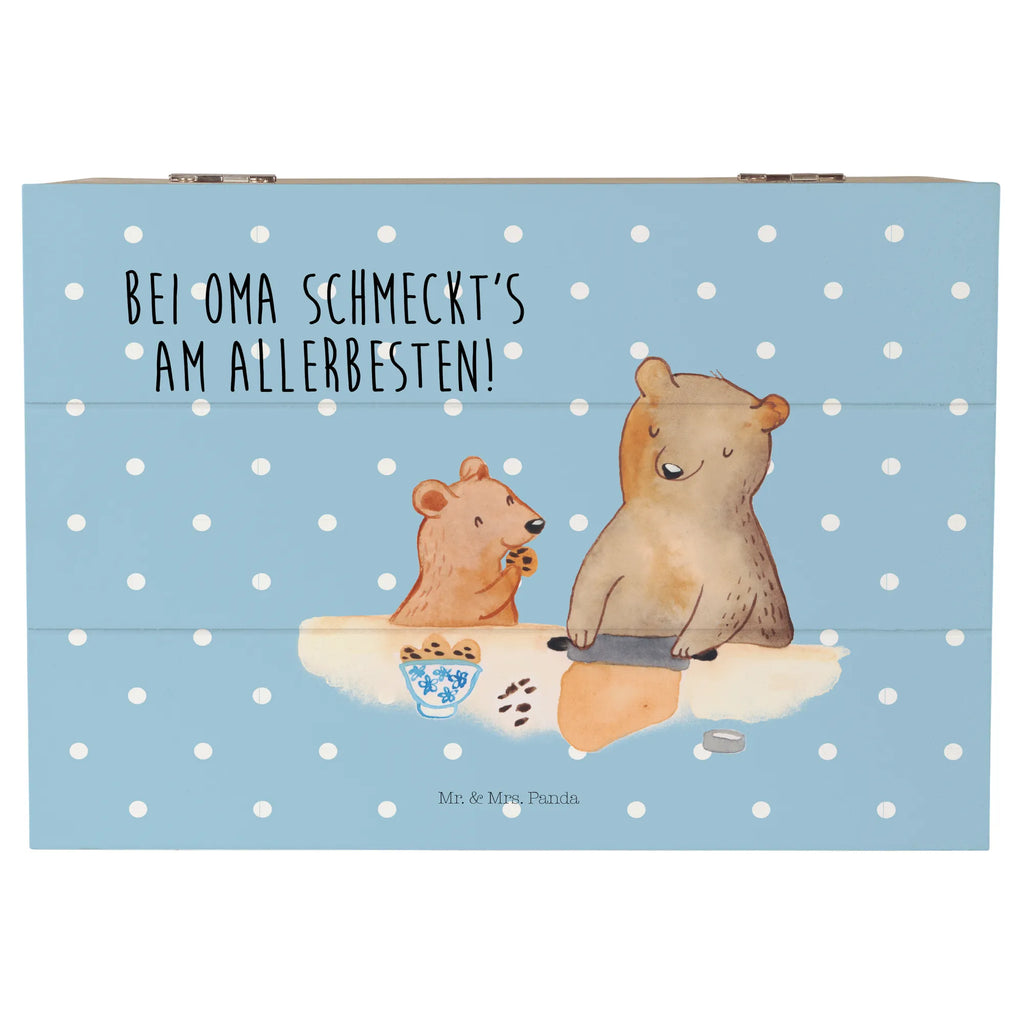 Holzkiste Oma Bär backen Holzkiste, Kiste, Schatzkiste, Truhe, Schatulle, XXL, Erinnerungsbox, Erinnerungskiste, Dekokiste, Aufbewahrungsbox, Geschenkbox, Geschenkdose, Familie, Vatertag, Muttertag, Bruder, Schwester, Mama, Papa, Oma, Opa, Omi, Lieblingsoma, Lieblingsomi, backen, kochen, beste Köchin