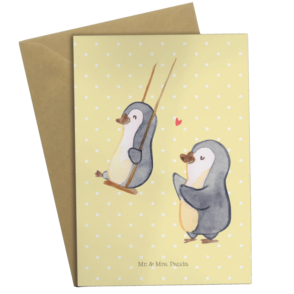 Grußkarte Pinguin Oma schaukeln Grußkarte, Klappkarte, Einladungskarte, Glückwunschkarte, Hochzeitskarte, Geburtstagskarte, Karte, Ansichtskarten, Familie, Vatertag, Muttertag, Bruder, Schwester, Mama, Papa, Oma, Opa, beste Oma, Lieblingsoma, Geschenk für Oma, Omi, Großmutter