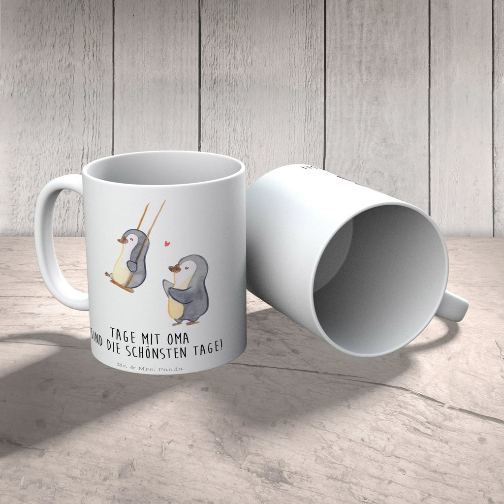 Tasse Pinguin Oma schaukeln Tasse, Kaffeetasse, Teetasse, Becher, Kaffeebecher, Teebecher, Keramiktasse, Porzellantasse, Büro Tasse, Geschenk Tasse, Tasse Sprüche, Tasse Motive, Kaffeetassen, Tasse bedrucken, Designer Tasse, Cappuccino Tassen, Schöne Teetassen, Familie, Vatertag, Muttertag, Bruder, Schwester, Mama, Papa, Oma, Opa, beste Oma, Lieblingsoma, Geschenk für Oma, Omi, Großmutter