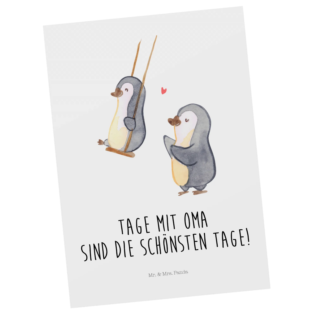 Postkarte Pinguin Oma schaukeln Postkarte, Karte, Geschenkkarte, Grußkarte, Einladung, Ansichtskarte, Geburtstagskarte, Einladungskarte, Dankeskarte, Ansichtskarten, Einladung Geburtstag, Einladungskarten Geburtstag, Familie, Vatertag, Muttertag, Bruder, Schwester, Mama, Papa, Oma, Opa, beste Oma, Lieblingsoma, Geschenk für Oma, Omi, Großmutter