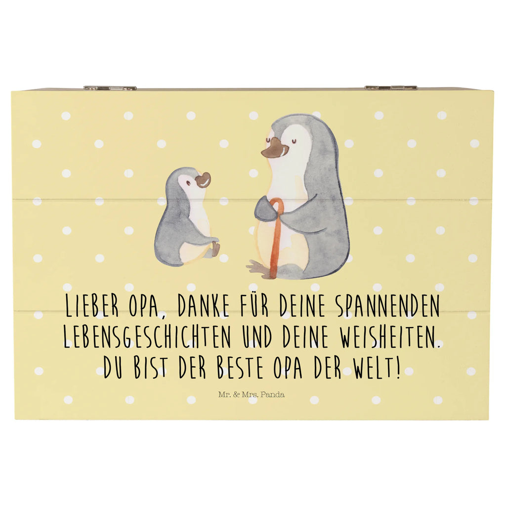 Holzkiste Pinguin Opa Enkel Holzkiste, Kiste, Schatzkiste, Truhe, Schatulle, XXL, Erinnerungsbox, Erinnerungskiste, Dekokiste, Aufbewahrungsbox, Geschenkbox, Geschenkdose, Familie, Vatertag, Muttertag, Bruder, Schwester, Mama, Papa, Oma, Opa, Opi, bester Opa, Großvater, Lieblingsopa, Geschenk für Opa