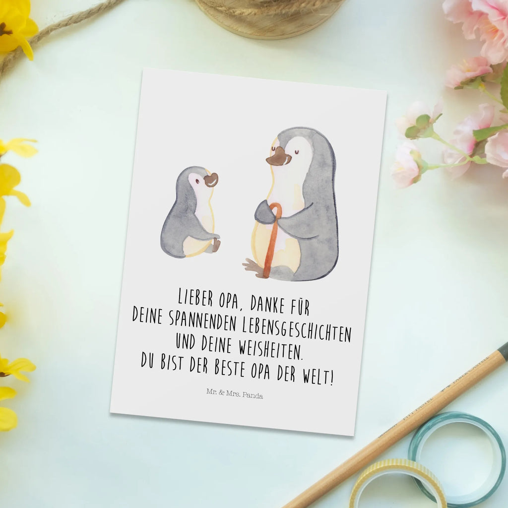 Postkarte Pinguin Opa Enkel Postkarte, Karte, Geschenkkarte, Grußkarte, Einladung, Ansichtskarte, Geburtstagskarte, Einladungskarte, Dankeskarte, Ansichtskarten, Einladung Geburtstag, Einladungskarten Geburtstag, Familie, Vatertag, Muttertag, Bruder, Schwester, Mama, Papa, Oma, Opa, Opi, bester Opa, Großvater, Lieblingsopa, Geschenk für Opa