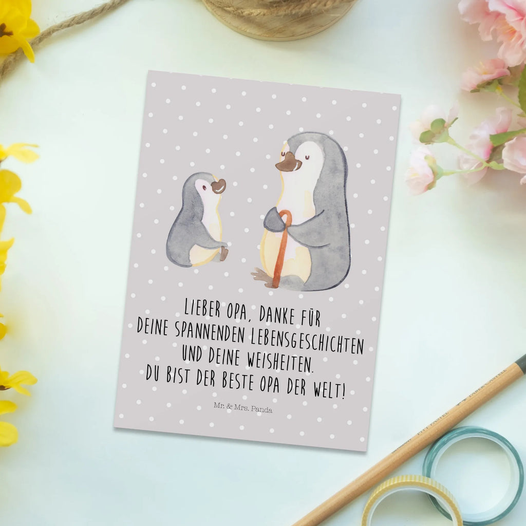 Postkarte Pinguin Opa Enkel Postkarte, Karte, Geschenkkarte, Grußkarte, Einladung, Ansichtskarte, Geburtstagskarte, Einladungskarte, Dankeskarte, Ansichtskarten, Einladung Geburtstag, Einladungskarten Geburtstag, Familie, Vatertag, Muttertag, Bruder, Schwester, Mama, Papa, Oma, Opa, Opi, bester Opa, Großvater, Lieblingsopa, Geschenk für Opa