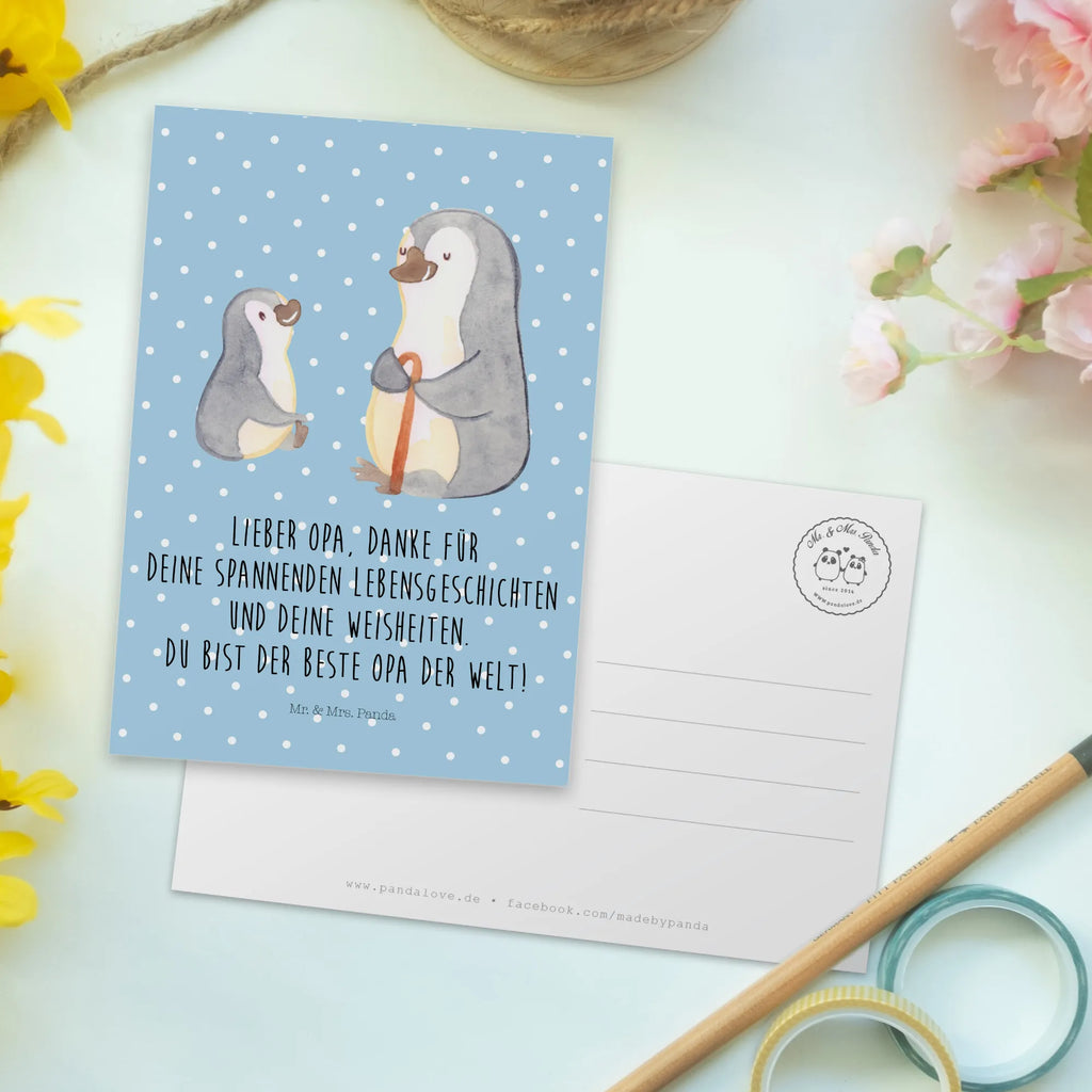 Postkarte Pinguin Opa Enkel Postkarte, Karte, Geschenkkarte, Grußkarte, Einladung, Ansichtskarte, Geburtstagskarte, Einladungskarte, Dankeskarte, Ansichtskarten, Einladung Geburtstag, Einladungskarten Geburtstag, Familie, Vatertag, Muttertag, Bruder, Schwester, Mama, Papa, Oma, Opa, Opi, bester Opa, Großvater, Lieblingsopa, Geschenk für Opa