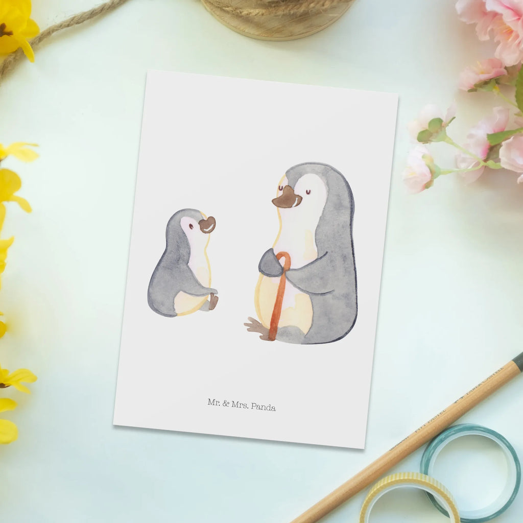 Postkarte Pinguin Opa Enkel Postkarte, Karte, Geschenkkarte, Grußkarte, Einladung, Ansichtskarte, Geburtstagskarte, Einladungskarte, Dankeskarte, Ansichtskarten, Einladung Geburtstag, Einladungskarten Geburtstag, Familie, Vatertag, Muttertag, Bruder, Schwester, Mama, Papa, Oma, Opa, Opi, bester Opa, Großvater, Lieblingsopa, Geschenk für Opa