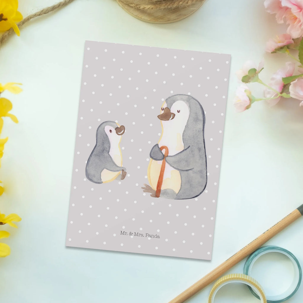 Postkarte Pinguin Opa Enkel Postkarte, Karte, Geschenkkarte, Grußkarte, Einladung, Ansichtskarte, Geburtstagskarte, Einladungskarte, Dankeskarte, Ansichtskarten, Einladung Geburtstag, Einladungskarten Geburtstag, Familie, Vatertag, Muttertag, Bruder, Schwester, Mama, Papa, Oma, Opa, Opi, bester Opa, Großvater, Lieblingsopa, Geschenk für Opa