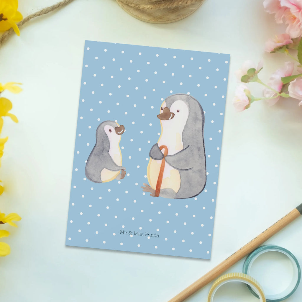 Postkarte Pinguin Opa Enkel Postkarte, Karte, Geschenkkarte, Grußkarte, Einladung, Ansichtskarte, Geburtstagskarte, Einladungskarte, Dankeskarte, Ansichtskarten, Einladung Geburtstag, Einladungskarten Geburtstag, Familie, Vatertag, Muttertag, Bruder, Schwester, Mama, Papa, Oma, Opa, Opi, bester Opa, Großvater, Lieblingsopa, Geschenk für Opa