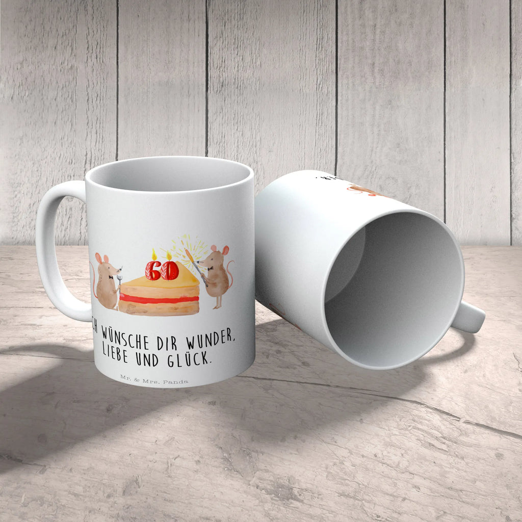 Tasse 60. Geburtstag Mäuse Kuchen Tasse, Kaffeetasse, Teetasse, Becher, Kaffeebecher, Teebecher, Keramiktasse, Porzellantasse, Büro Tasse, Geschenk Tasse, Tasse Sprüche, Tasse Motive, Kaffeetassen, Tasse bedrucken, Designer Tasse, Cappuccino Tassen, Schöne Teetassen, Geburtstag, Geburtstagsgeschenk, Geschenk, Maus, Geburtstage, Happy Birthday, Geburtstagsfeier