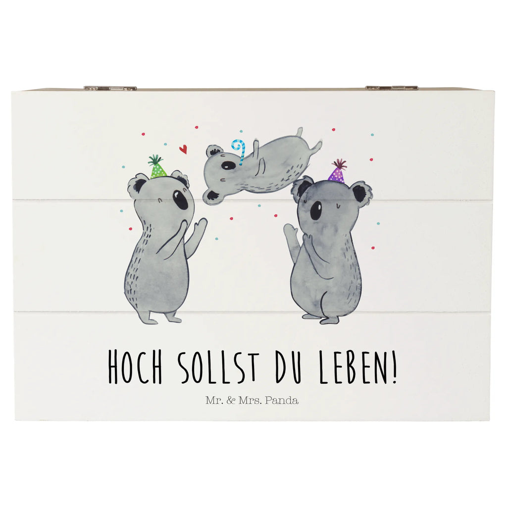 Holzkiste Koalas Geburtstag Holzkiste, Kiste, Schatzkiste, Truhe, Schatulle, XXL, Erinnerungsbox, Erinnerungskiste, Dekokiste, Aufbewahrungsbox, Geschenkbox, Geschenkdose, Geburtstag, Geburtstagsgeschenk, Geschenk, Koala, Geburtstage, Happy Birthday, Geburtstagsfeier