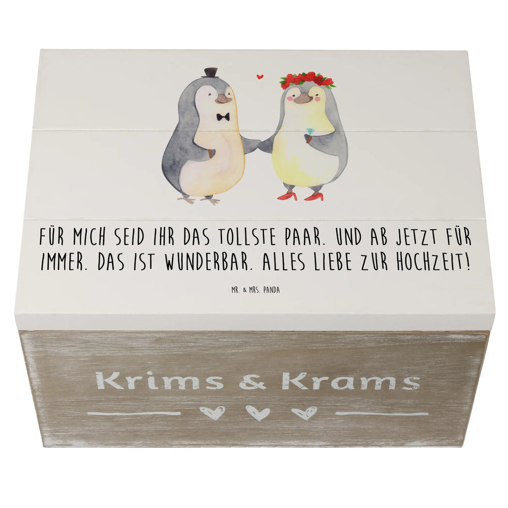 Holzkiste Hochzeit Pinguin Holzkiste, Kiste, Schatzkiste, Truhe, Schatulle, XXL, Erinnerungsbox, Erinnerungskiste, Dekokiste, Aufbewahrungsbox, Geschenkbox, Geschenkdose, Hochzeit, Hochzeitsgeschenk, Ehe, Hochzeitsfeier, Trauung, Trauungsgeschenk, Hochzeitskarte, Verlobungsfeier, Verlobungsgeschenk, Hochzeitsgeschenkideen, Hochzeitsgeschenke für Brautpaar, Pinguin, Pinguine, Hochzeitstag, geschenkidee Hochzeit, Gastgeschenk