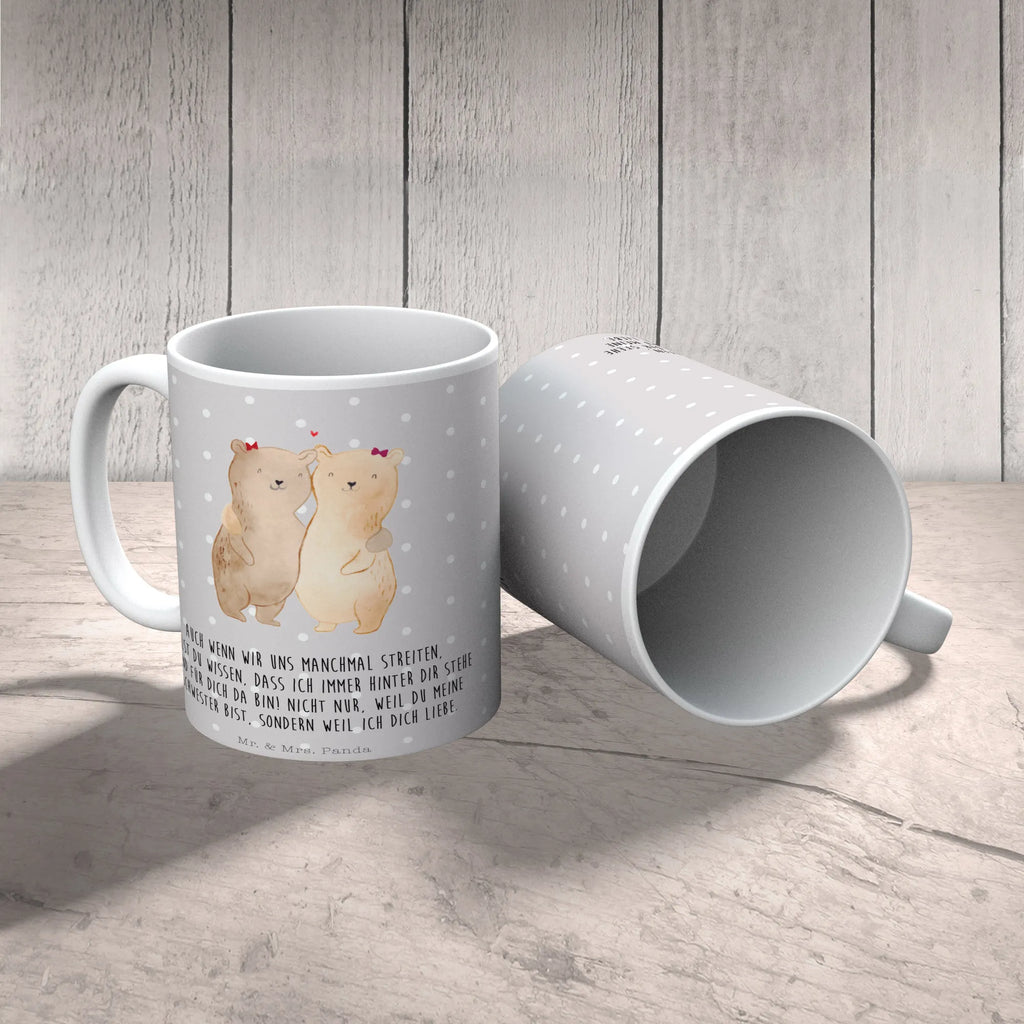 Tasse Bären Schwestern Tasse, Kaffeetasse, Teetasse, Becher, Kaffeebecher, Teebecher, Keramiktasse, Porzellantasse, Büro Tasse, Geschenk Tasse, Tasse Sprüche, Tasse Motive, Kaffeetassen, Tasse bedrucken, Designer Tasse, Cappuccino Tassen, Schöne Teetassen, Familie, Vatertag, Muttertag, Bruder, Schwester, Mama, Papa, Oma, Opa