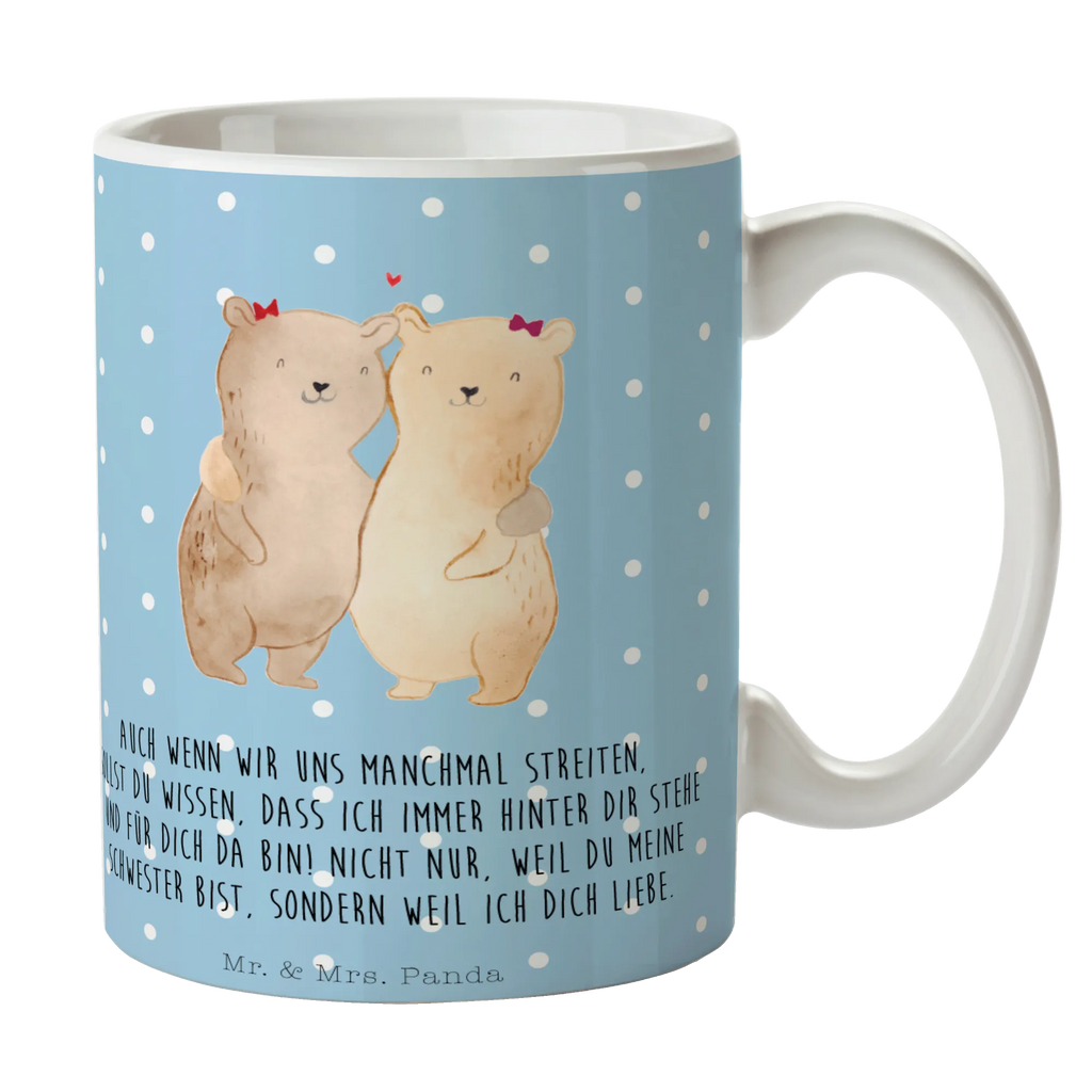 Tasse Bären Schwestern Tasse, Kaffeetasse, Teetasse, Becher, Kaffeebecher, Teebecher, Keramiktasse, Porzellantasse, Büro Tasse, Geschenk Tasse, Tasse Sprüche, Tasse Motive, Kaffeetassen, Tasse bedrucken, Designer Tasse, Cappuccino Tassen, Schöne Teetassen, Familie, Vatertag, Muttertag, Bruder, Schwester, Mama, Papa, Oma, Opa