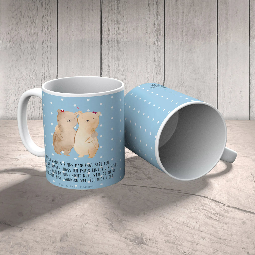 Tasse Bären Schwestern Tasse, Kaffeetasse, Teetasse, Becher, Kaffeebecher, Teebecher, Keramiktasse, Porzellantasse, Büro Tasse, Geschenk Tasse, Tasse Sprüche, Tasse Motive, Kaffeetassen, Tasse bedrucken, Designer Tasse, Cappuccino Tassen, Schöne Teetassen, Familie, Vatertag, Muttertag, Bruder, Schwester, Mama, Papa, Oma, Opa