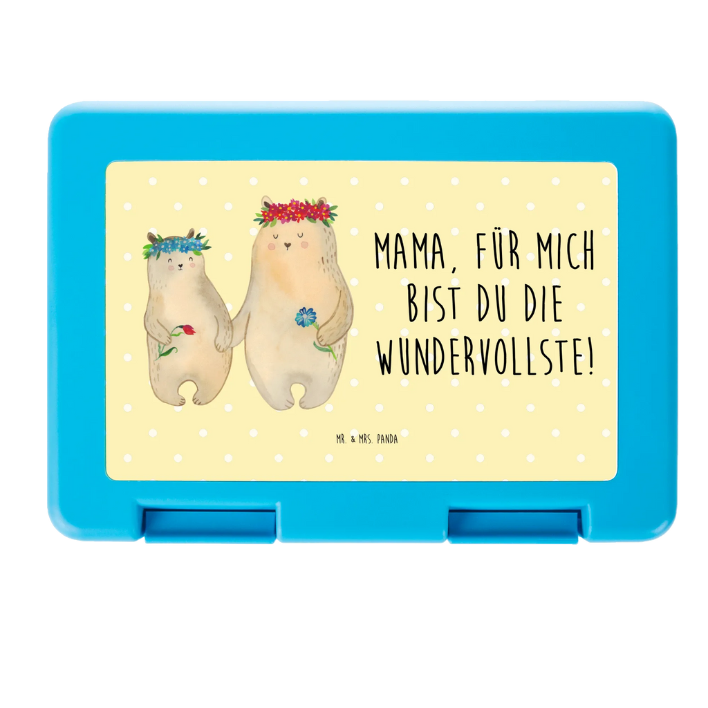 Brotdose Bären mit Blumenkranz Brotbox, Snackbox, Lunch box, Butterbrotdose, Brotzeitbox, Familie, Vatertag, Muttertag, Bruder, Schwester, Mama, Papa, Oma, Opa, Bär, Bären, Mutter, Mutti, Mami, Lieblingsmensch, Lieblingsmama, beste Mutter, weltbeste Mama, Geschenk Mama. Muttertag, Tochter, Kind, Kinder, Töchter, Family, Vorbild