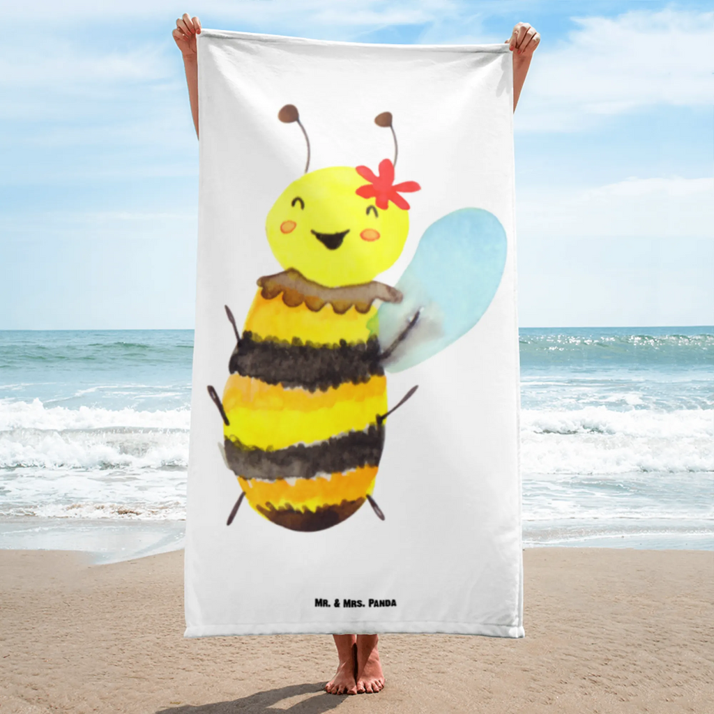 XL Badehandtuch Biene Happy Handtuch, Badetuch, Duschtuch, Strandtuch, Saunatuch, Biene, Wespe, Hummel