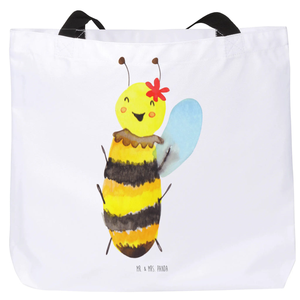 Shopper Biene Happy Beutel, Einkaufstasche, Tasche, Strandtasche, Einkaufsbeutel, Shopper, Schultasche, Freizeittasche, Tragebeutel, Schulbeutel, Alltagstasche, Biene, Wespe, Hummel