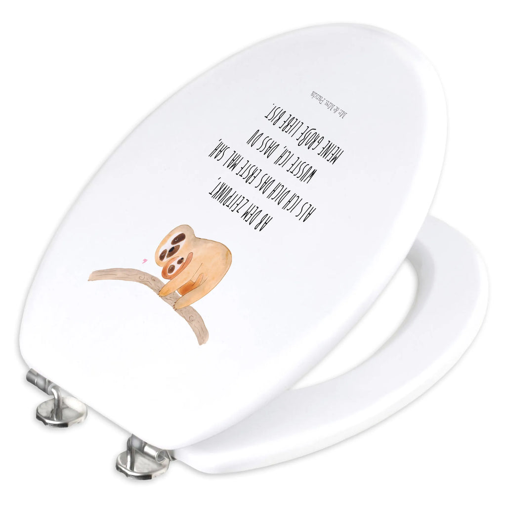 Motiv WC Sitz Faultier Kind Klobrille, Klodeckel, Toilettendeckel, WC-Sitz, Toilette, Faultier, Faultier Geschenk, Faultier Deko, Kind, Baby, Liebe, Mutter, Mama, Geburt, Kinder, Faulheit, Spaß, Niedlichkeit