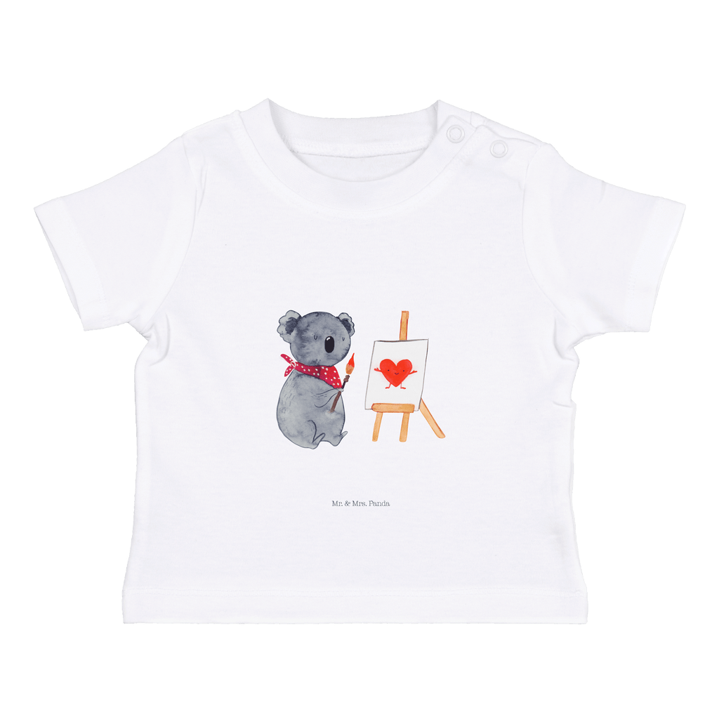 Organic Baby Shirt Koala Künstler Baby T-Shirt, Jungen Baby T-Shirt, Mädchen Baby T-Shirt, Shirt, Koala, Koalabär, Liebe, Liebensbeweis, Liebesgeschenk, Gefühle, Künstler, zeichnen