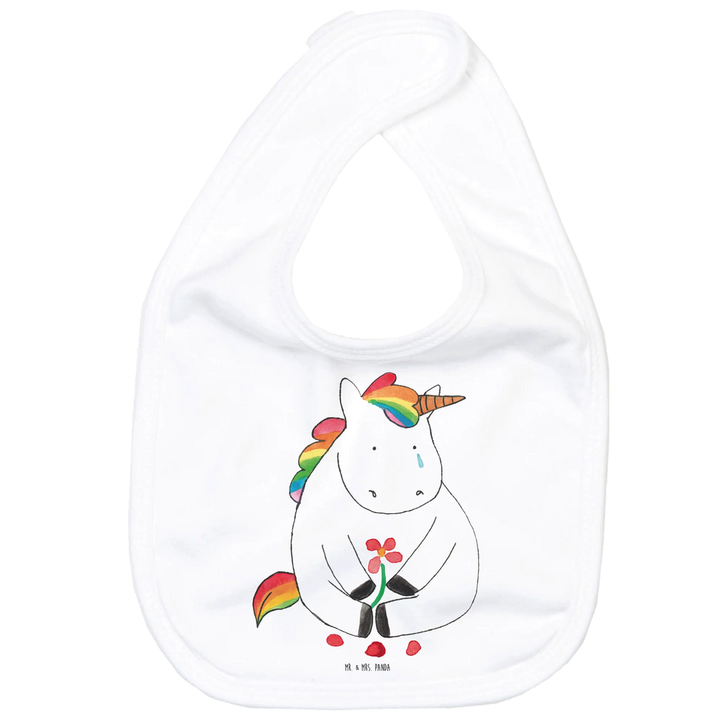 Organic Babylätzchen Einhorn Traurig Baby, Lätzchen, Spucktuch, Sabberlätzchen, Klettlätzchen, Babygeschenk, Baby Lätzchen, Geschenk für Geburt, Geschenk zur Geburt, Baby Spucktuch, Babyausstattung, Geschenkidee für Babyparty, Einhorn, Einhörner, Einhorn Deko, Pegasus, Unicorn, Glitzer, Trösten. Freundschaft, Freunde, Liebe, Trauer, Grußkarte, Blume