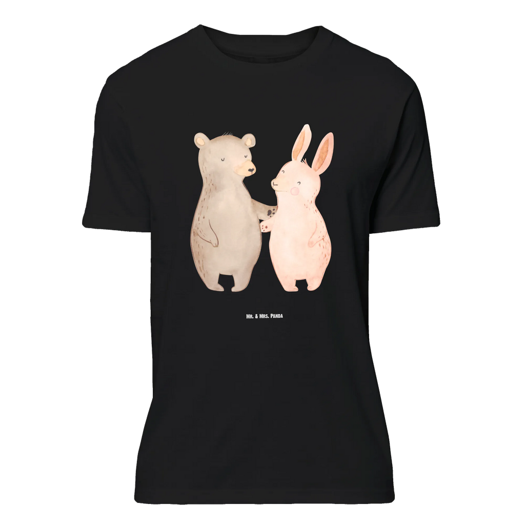 T-Shirt Standard Bär Hase Umarmen T-Shirt, Shirt, Tshirt, Lustiges T-Shirt, T-Shirt mit Spruch, Party, Junggesellenabschied, Jubiläum, Geburstag, Herrn, Damen, Männer, Frauen, Schlafshirt, Nachthemd, Sprüche, Liebe, Partner, Freund, Freundin, Ehemann, Ehefrau, Heiraten, Verlobung, Heiratsantrag, Liebesgeschenk, Jahrestag, Hocheitstag, Freunde, bester Freund, Hase, Bär, Bärchen, best friends