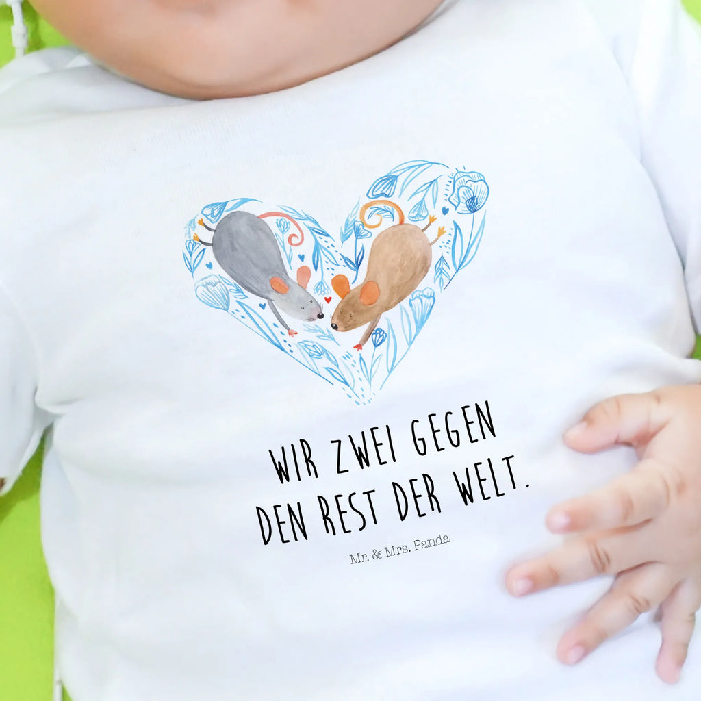 Organic Baby Shirt Mäuse Herz Baby T-Shirt, Jungen Baby T-Shirt, Mädchen Baby T-Shirt, Shirt, Liebe, Partner, Freund, Freundin, Ehemann, Ehefrau, Heiraten, Verlobung, Heiratsantrag, Liebesgeschenk, Jahrestag, Hocheitstag, Maus, Mäuse, Liebesbotschaft, Liebesbeweis, Hochzeit, Lieblingsmensch, Gemeinsamkeit, Love, Geschenk für zwei