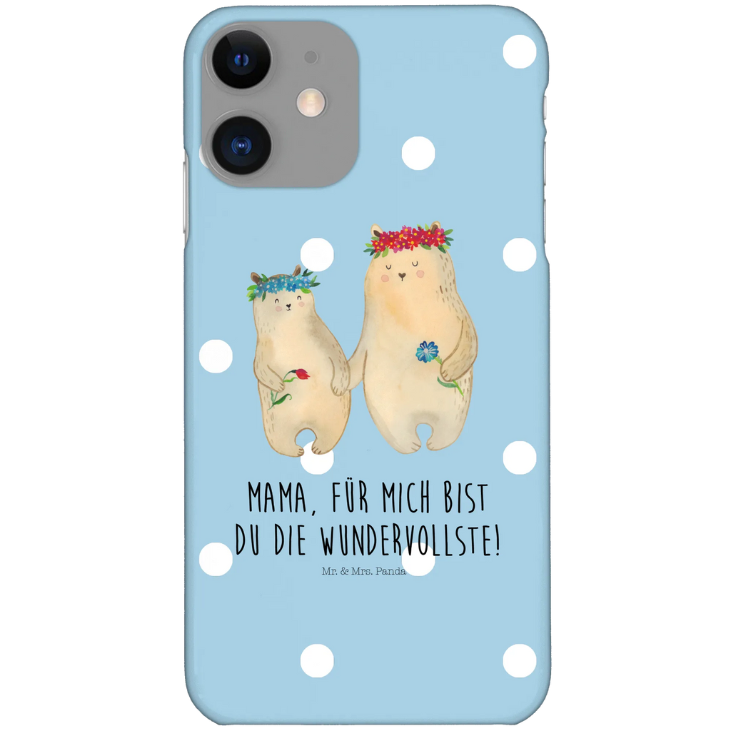 Handyhülle Bären mit Blumenkranz Handyhülle, Handycover, Cover, Handy, Hülle, Iphone 10, Iphone X, Familie, Vatertag, Muttertag, Bruder, Schwester, Mama, Papa, Oma, Opa, Bär, Bären, Mutter, Mutti, Mami, Lieblingsmensch, Lieblingsmama, beste Mutter, weltbeste Mama, Geschenk Mama. Muttertag, Tochter, Kind, Kinder, Töchter, Family, Vorbild