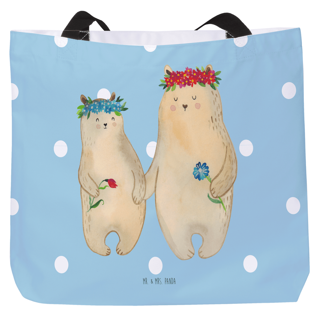 Shopper Bären mit Blumenkranz Beutel, Einkaufstasche, Tasche, Strandtasche, Einkaufsbeutel, Shopper, Schultasche, Freizeittasche, Tragebeutel, Schulbeutel, Alltagstasche, Familie, Vatertag, Muttertag, Bruder, Schwester, Mama, Papa, Oma, Opa, Bär, Bären, Mutter, Mutti, Mami, Lieblingsmensch, Lieblingsmama, beste Mutter, weltbeste Mama, Geschenk Mama. Muttertag, Tochter, Kind, Kinder, Töchter, Family, Vorbild