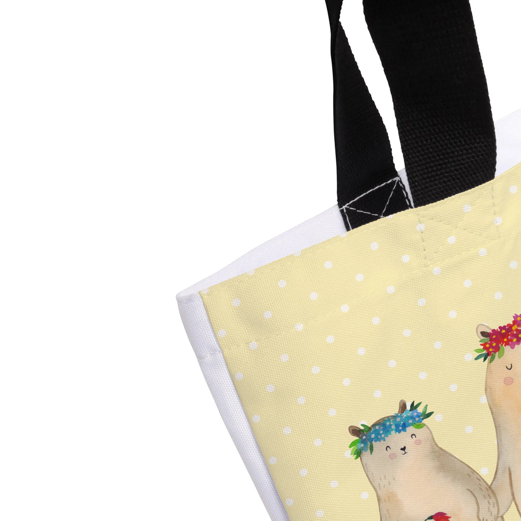 Shopper Bären mit Blumenkranz Beutel, Einkaufstasche, Tasche, Strandtasche, Einkaufsbeutel, Shopper, Schultasche, Freizeittasche, Tragebeutel, Schulbeutel, Alltagstasche, Familie, Vatertag, Muttertag, Bruder, Schwester, Mama, Papa, Oma, Opa, Bär, Bären, Mutter, Mutti, Mami, Lieblingsmensch, Lieblingsmama, beste Mutter, weltbeste Mama, Geschenk Mama. Muttertag, Tochter, Kind, Kinder, Töchter, Family, Vorbild