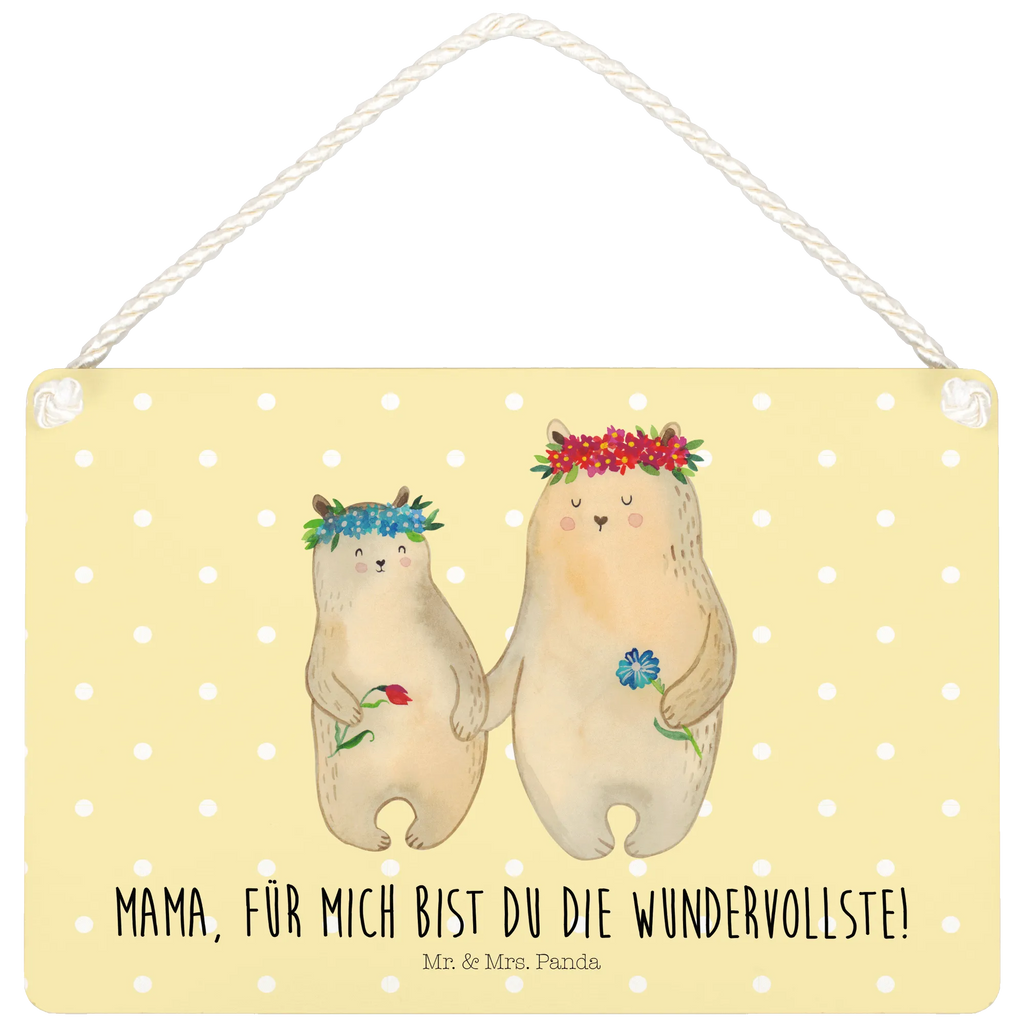 Deko Schild Bären mit Blumenkranz Dekoschild, Deko Schild, Schild, Tür Schild, Türschild, Holzschild, Wandschild, Wanddeko, Familie, Vatertag, Muttertag, Bruder, Schwester, Mama, Papa, Oma, Opa, Bär, Bären, Mutter, Mutti, Mami, Lieblingsmensch, Lieblingsmama, beste Mutter, weltbeste Mama, Geschenk Mama. Muttertag, Tochter, Kind, Kinder, Töchter, Family, Vorbild