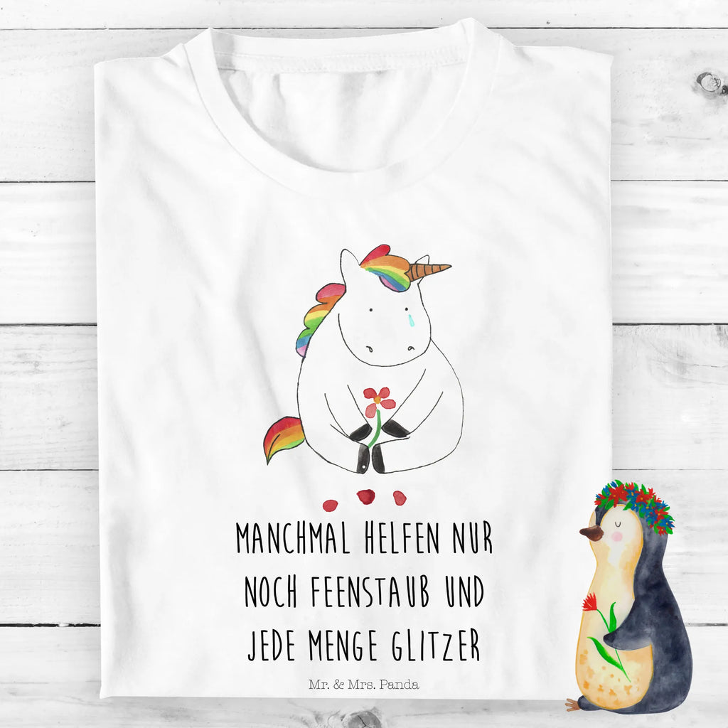 Organic Kinder T-Shirt Einhorn Traurig Kinder T-Shirt, Kinder T-Shirt Mädchen, Kinder T-Shirt Jungen, Einhorn, Einhörner, Einhorn Deko, Pegasus, Unicorn, Glitzer, Trösten. Freundschaft, Freunde, Liebe, Trauer, Grußkarte, Blume