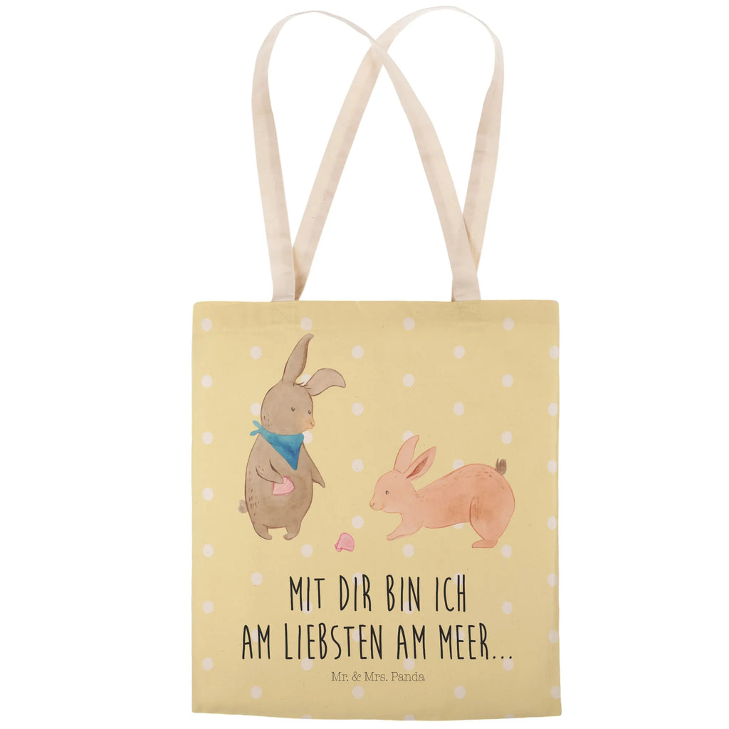 Einkaufstasche Hasen Muschel Tragetasche, Tasche, Beutel, Stofftasche, Baumwolltasche, Umhängetasche, Shopper, Einkaufstasche, Beuteltasche, Familie, Vatertag, Muttertag, Bruder, Schwester, Mama, Papa, Oma, Opa, Hasen, beste Freundin, Freundin, Freundinnen, best friends, BFF, Muscheln sammeln, Muscheln, Meer