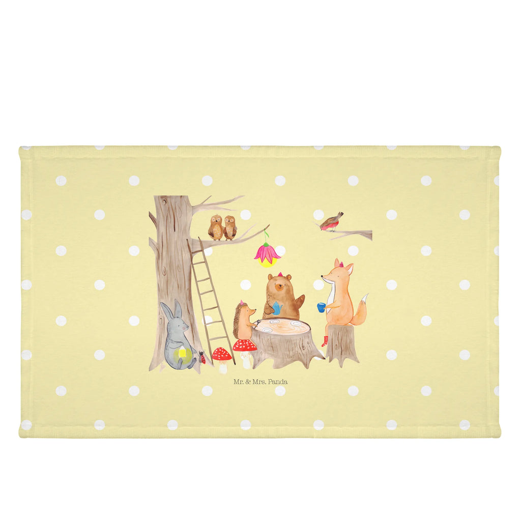 Handtuch Waldtiere Picknick Handtuch, Badehandtuch, Badezimmer, Handtücher, groß, Kinder, Baby, Tiermotive, Gute Laune, lustige Sprüche, Tiere, Waldtiere, Picknick, Wald, Fuchs, Hase, Igel, Maus, Eichhörnchen