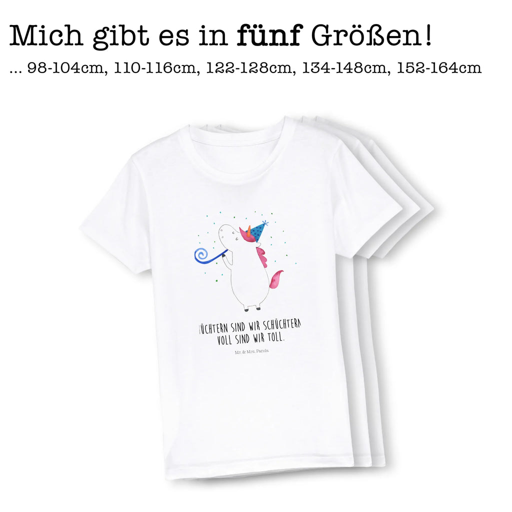 Organic Kinder T-Shirt Einhorn Party Kinder T-Shirt, Kinder T-Shirt Mädchen, Kinder T-Shirt Jungen, Einhorn, Einhörner, Einhorn Deko, Pegasus, Unicorn, Glitzer, Konfetti, Party, Geburtstag, Feier, Fest, Alkohol, Disco, Club