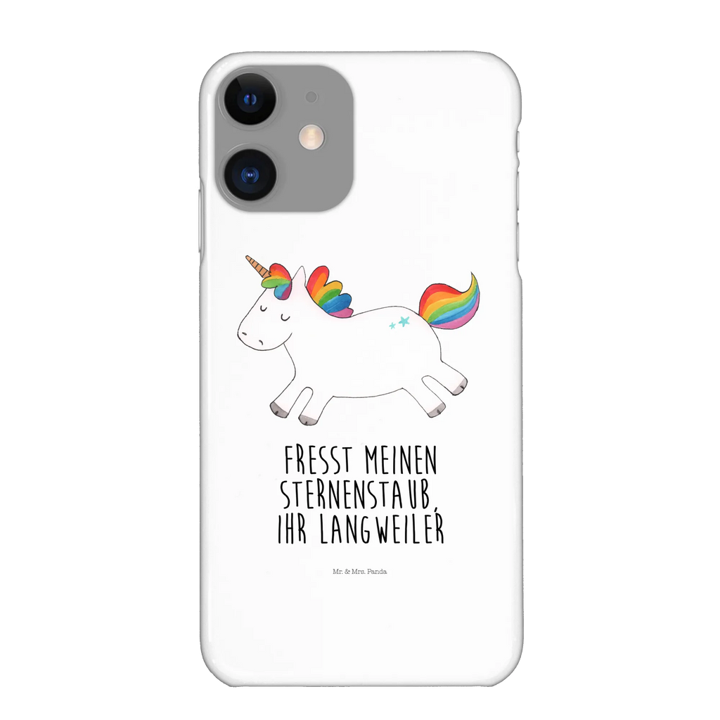 Handyhülle Einhorn Happy Handyhülle, Handycover, Cover, Handy, Hülle, Iphone 10, Iphone X, Einhorn, Einhörner, Einhorn Deko, Pegasus, Unicorn, glücklich, fröhlich, Spaß, Freude, Lebensfreude, witzig, spannend, Lächeln, Lachen