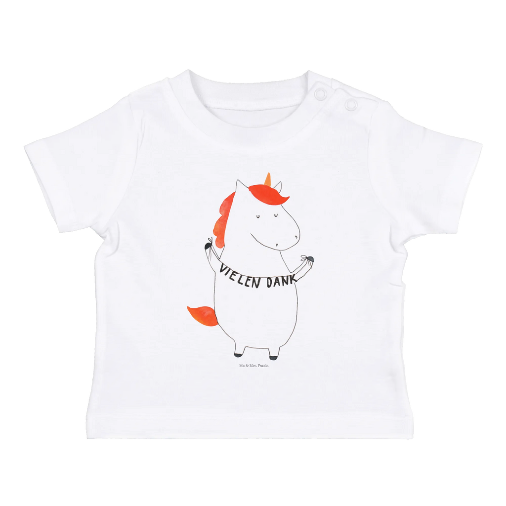 Organic Baby Shirt Einhorn Dankeschön Baby T-Shirt, Jungen Baby T-Shirt, Mädchen Baby T-Shirt, Shirt, Einhorn, Einhörner, Einhorn Deko, Pegasus, Unicorn, Danke, vielen Dank, Dankeschön, Danksagung