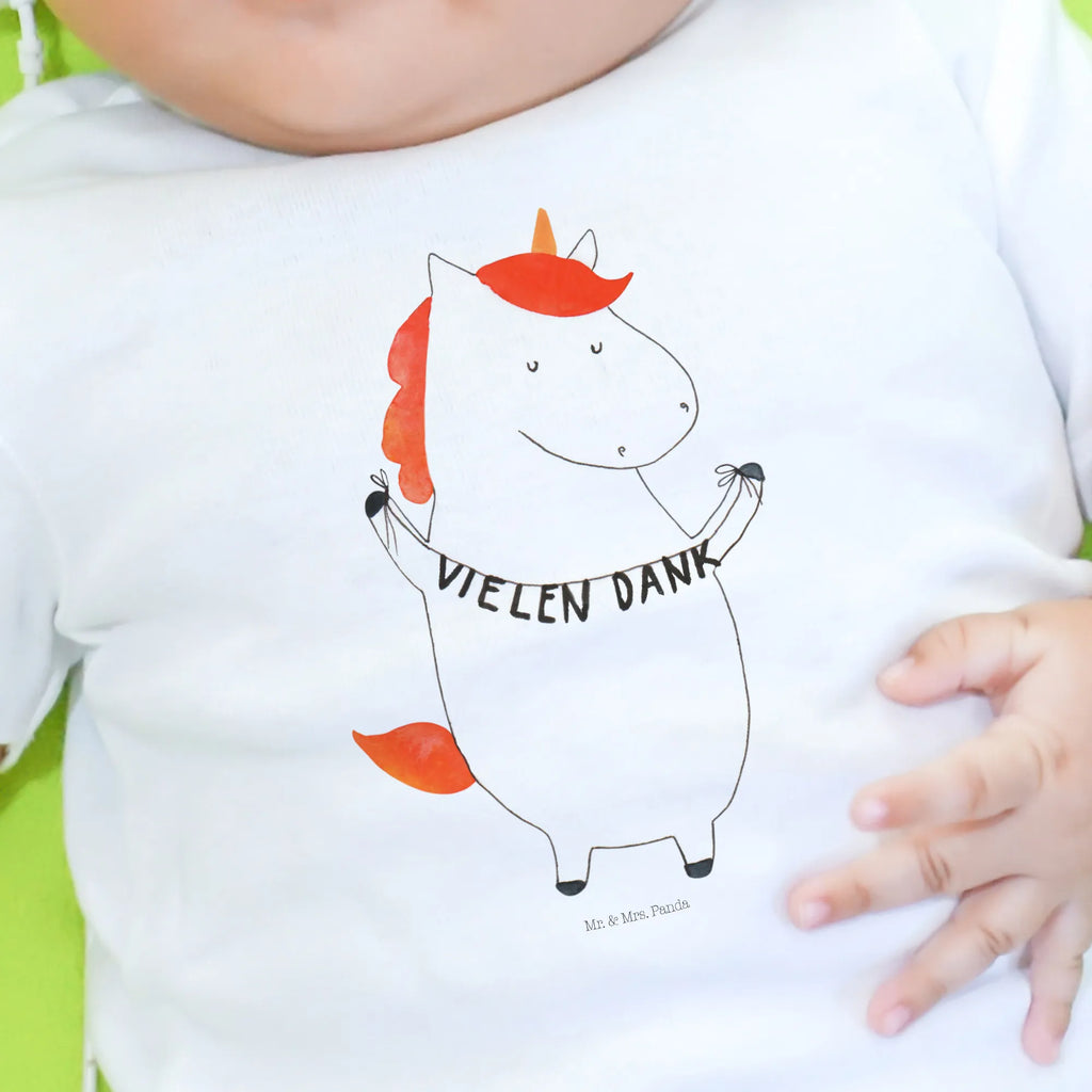 Organic Baby Shirt Einhorn Dankeschön Baby T-Shirt, Jungen Baby T-Shirt, Mädchen Baby T-Shirt, Shirt, Einhorn, Einhörner, Einhorn Deko, Pegasus, Unicorn, Danke, vielen Dank, Dankeschön, Danksagung