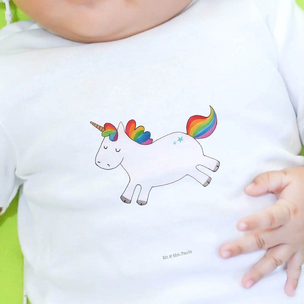 Organic Baby Shirt Einhorn Happy Baby T-Shirt, Jungen Baby T-Shirt, Mädchen Baby T-Shirt, Shirt, Einhorn, Einhörner, Einhorn Deko, Pegasus, Unicorn, glücklich, fröhlich, Spaß, Freude, Lebensfreude, witzig, spannend, Lächeln, Lachen